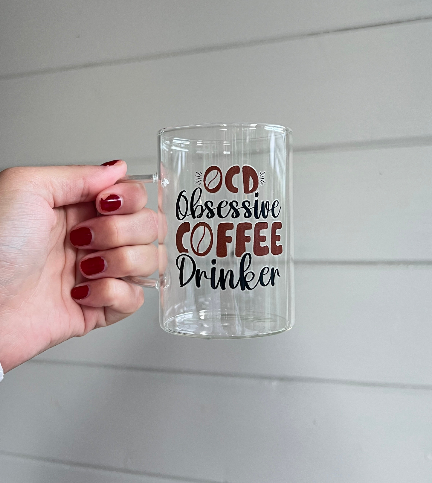 Glas med handtag - Obsessive coffee drinker