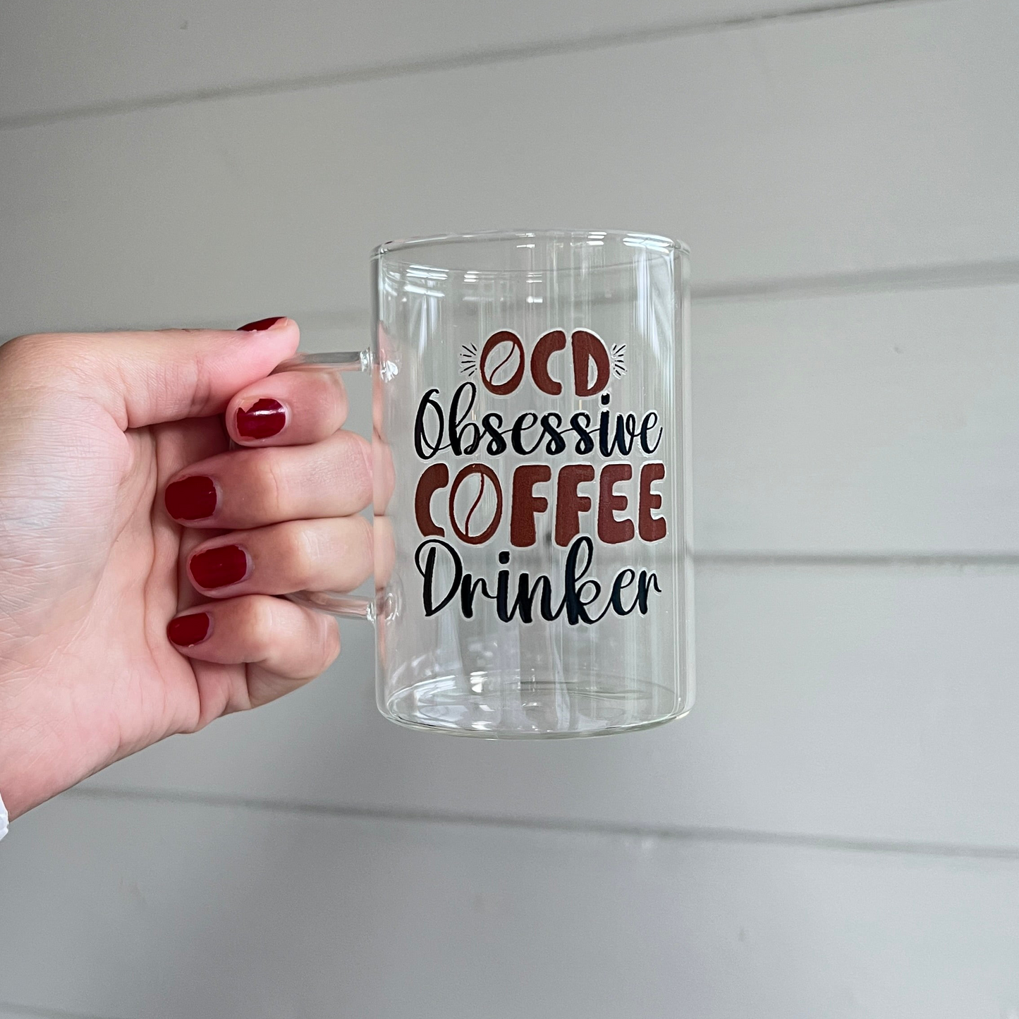 Glas med handtag - Obsessive coffee drinker