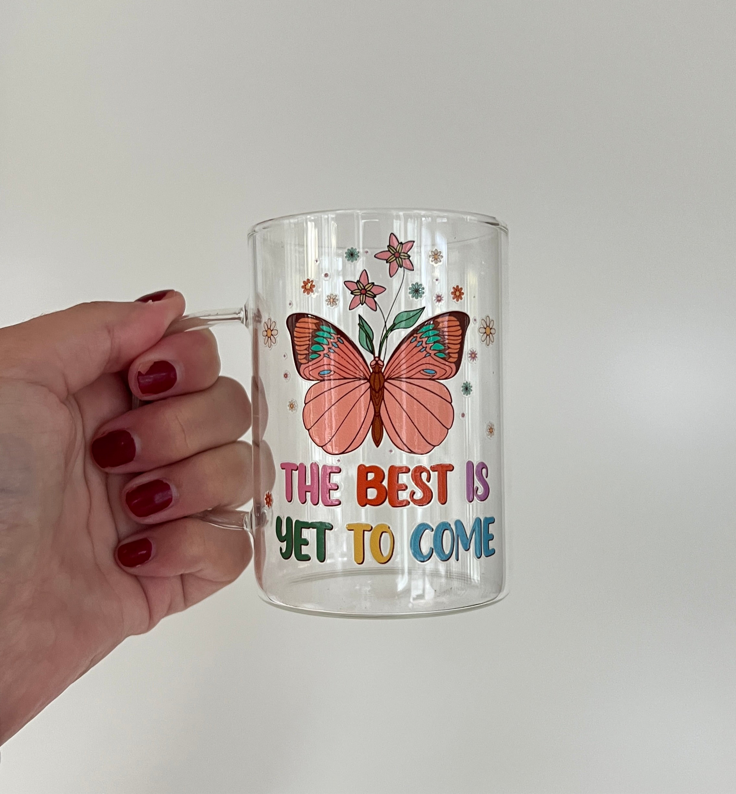 Glas med handtag - Best is yet to come