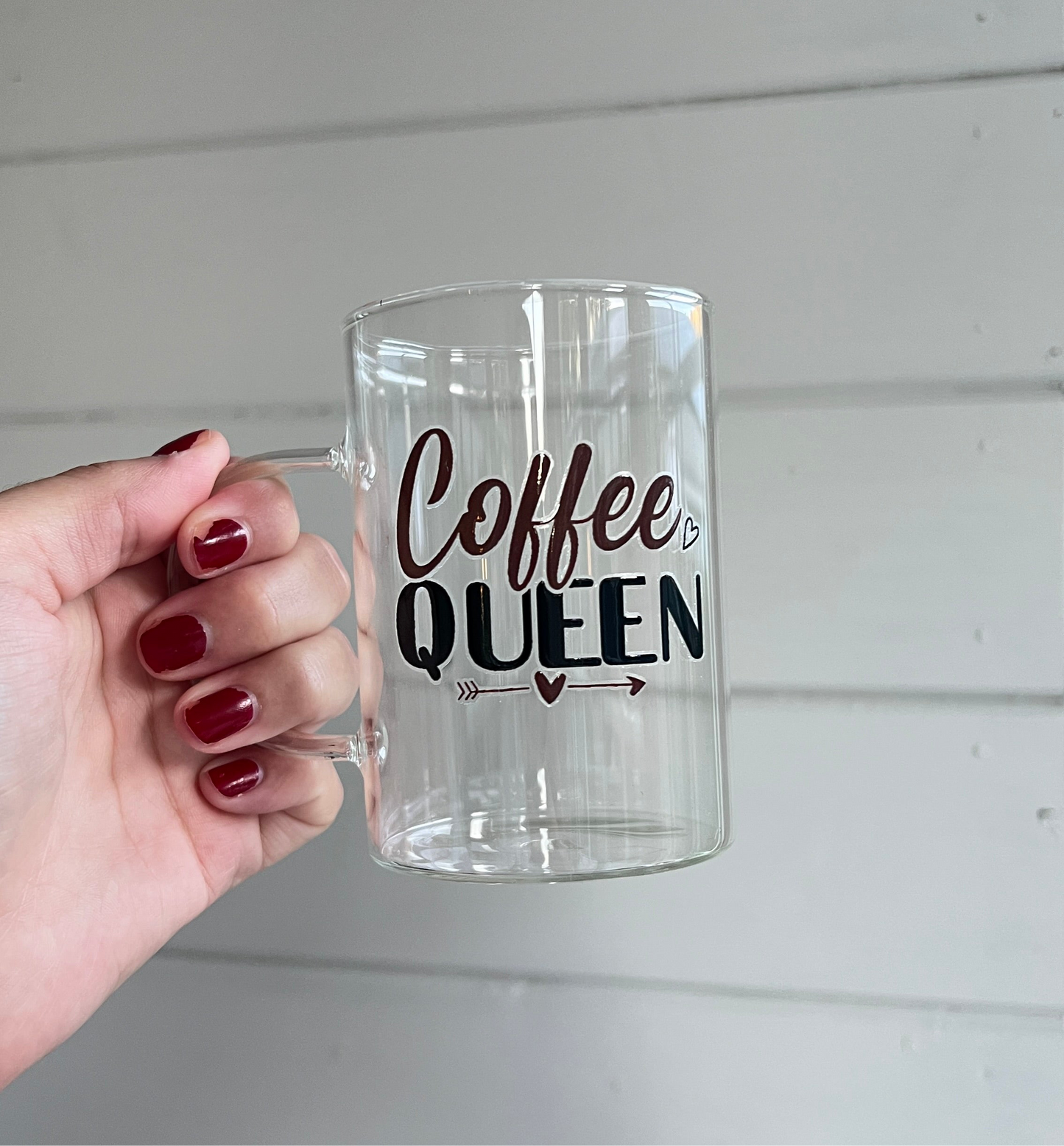Glas med handtag - Coffee Queen