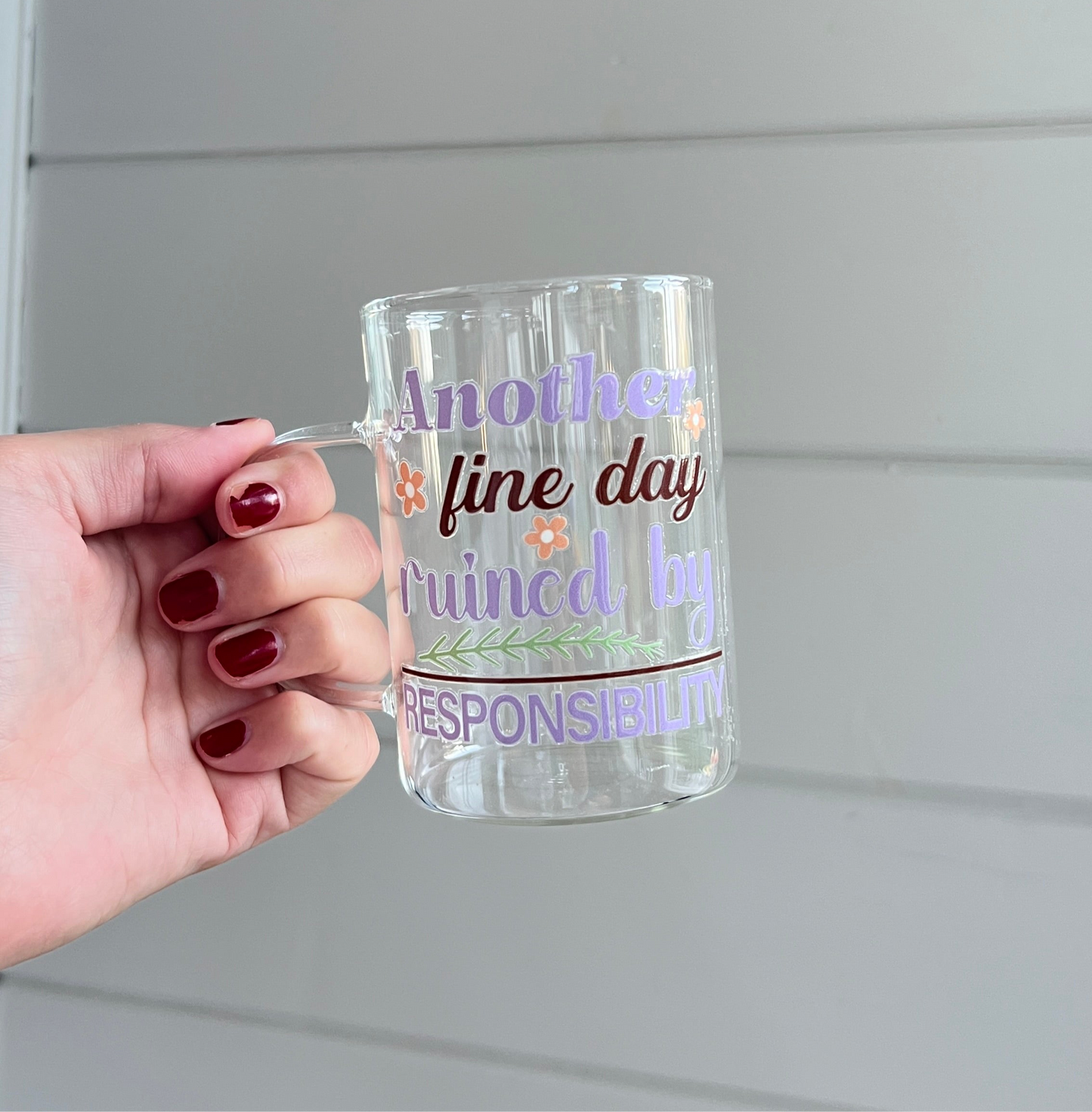 Glas med handtag - Ruined by responsibility