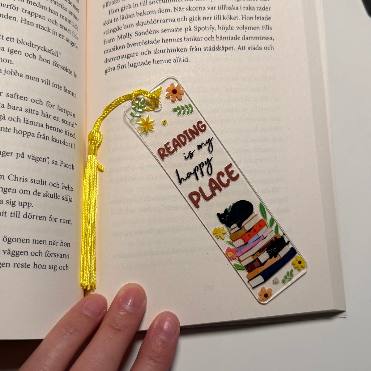 Bokmärke - Reading is my happy place