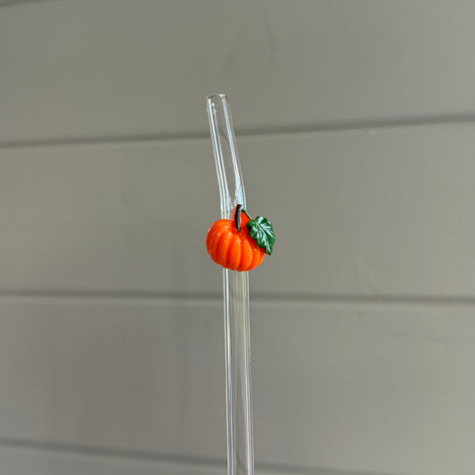 Glassugrör med pumpa