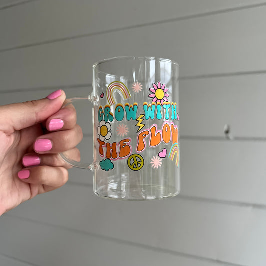 Glas med handtag - Grow with the flow