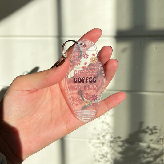 Nyckelring - Coffee, coffee, coffee