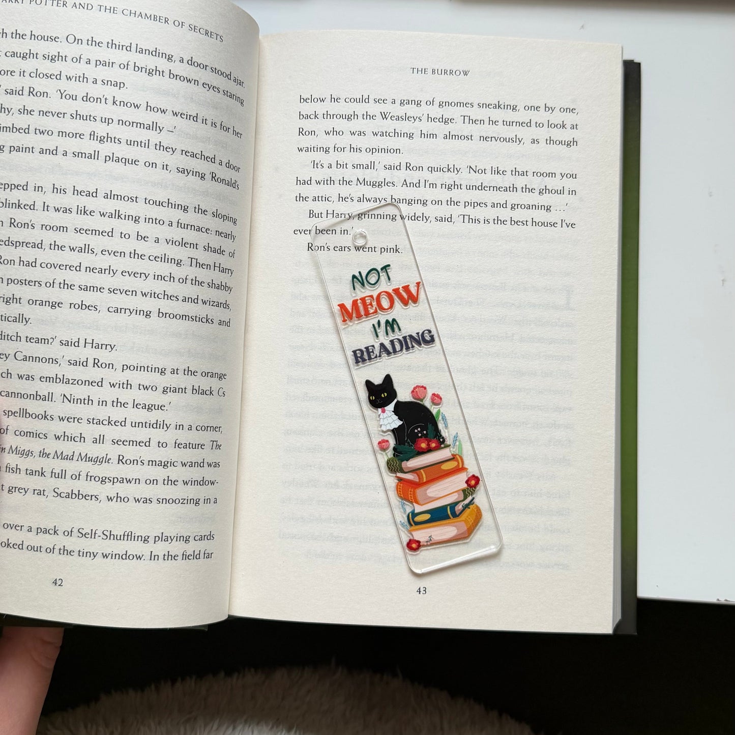 Bokmärke - Not meow, I'm reading