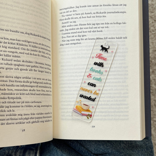 Bokmärke - Time with books and cats