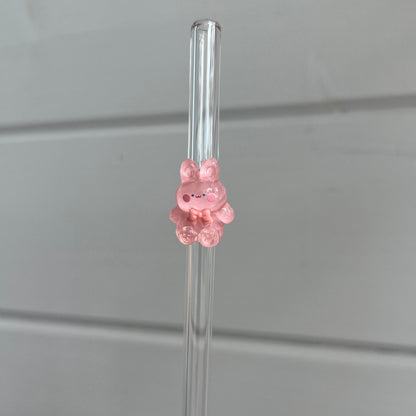 Glassugrör med figur