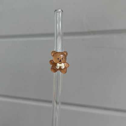 Glassugrör med figur