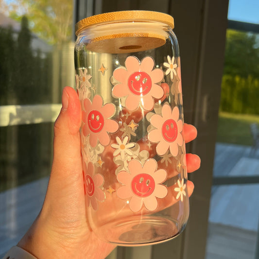 Glas - Smiley Flowers