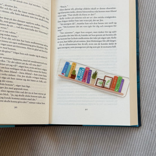 Bokmärke - Cozy bookshelf