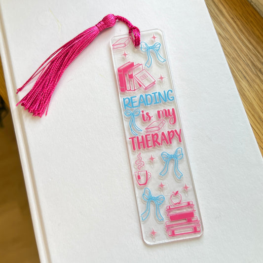 Bokmärke - Reading is my therapy