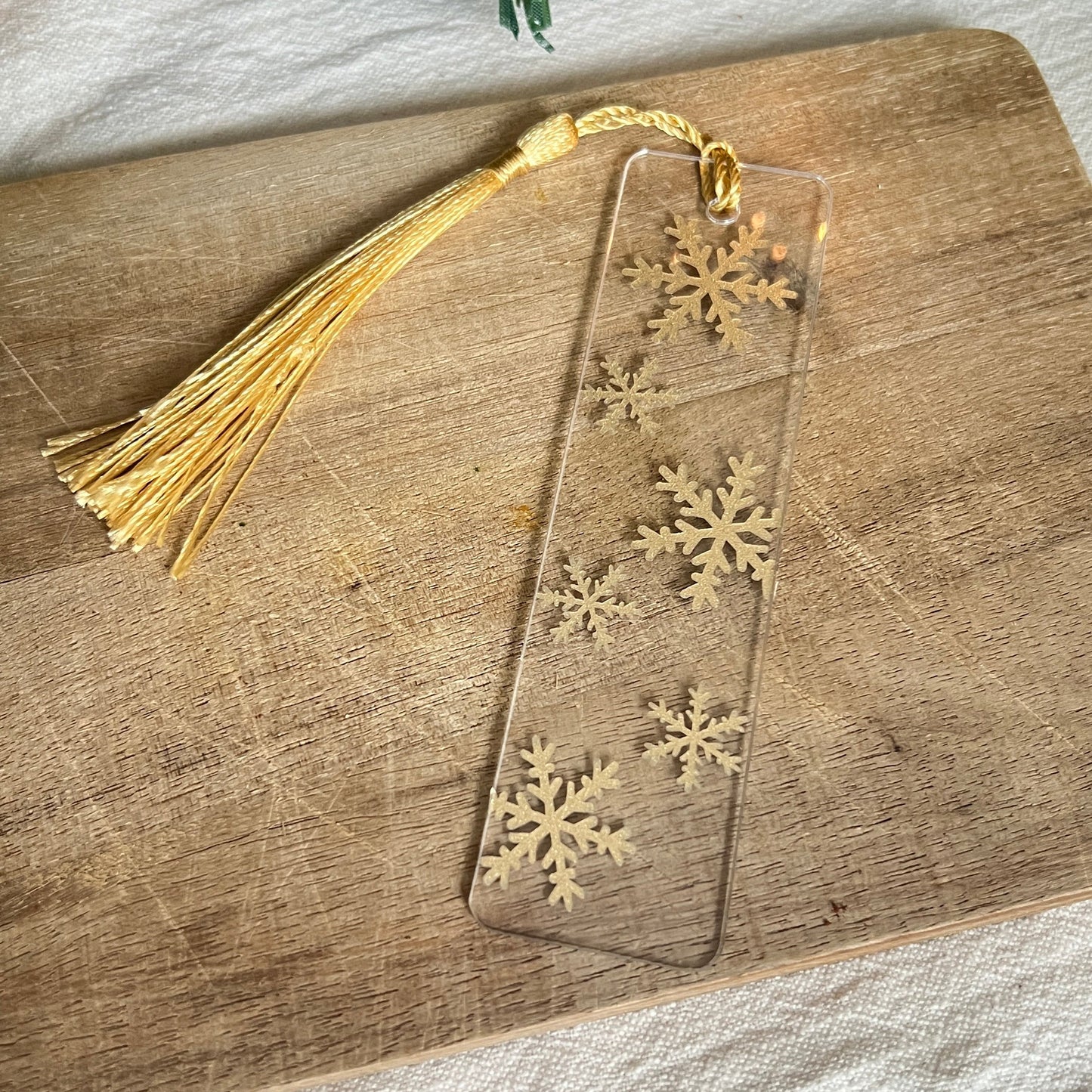 Bokmärke - Gyllene snöfall